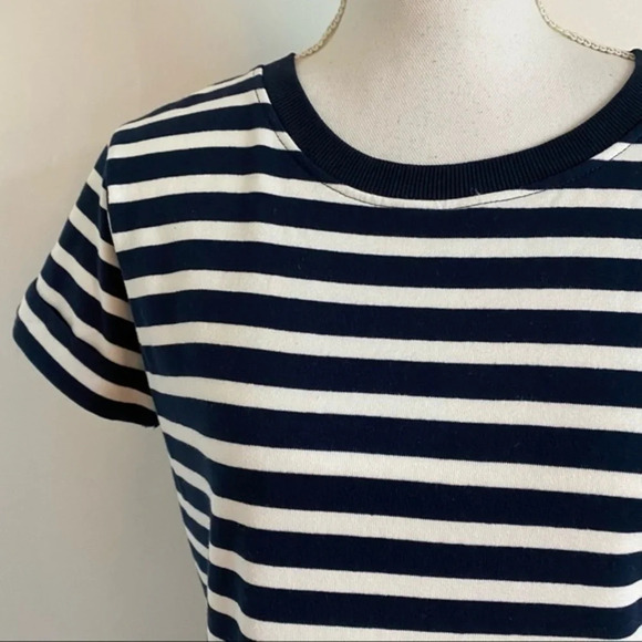 Jacqueline De Yong • NWT Navy Striped Sky Captain Dress - Picture 3 of 7